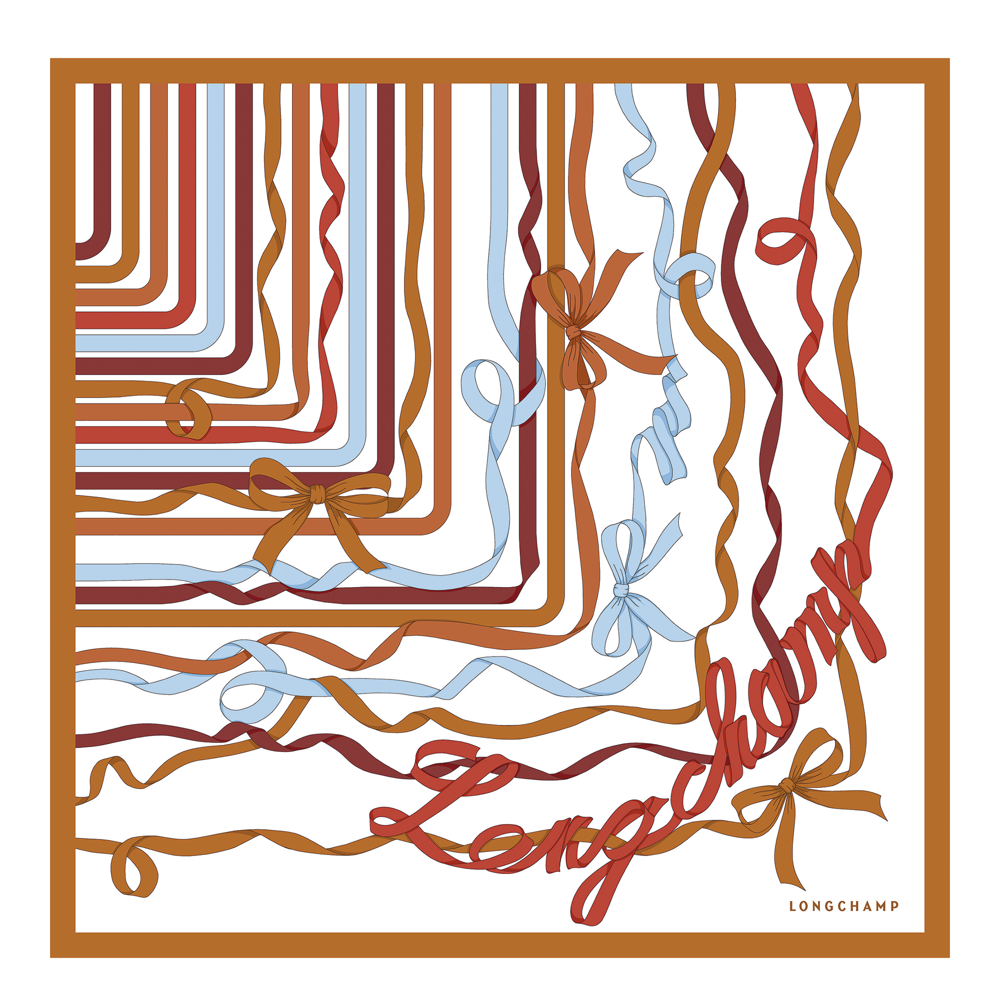 Foulards Longchamp soie écharpe 50