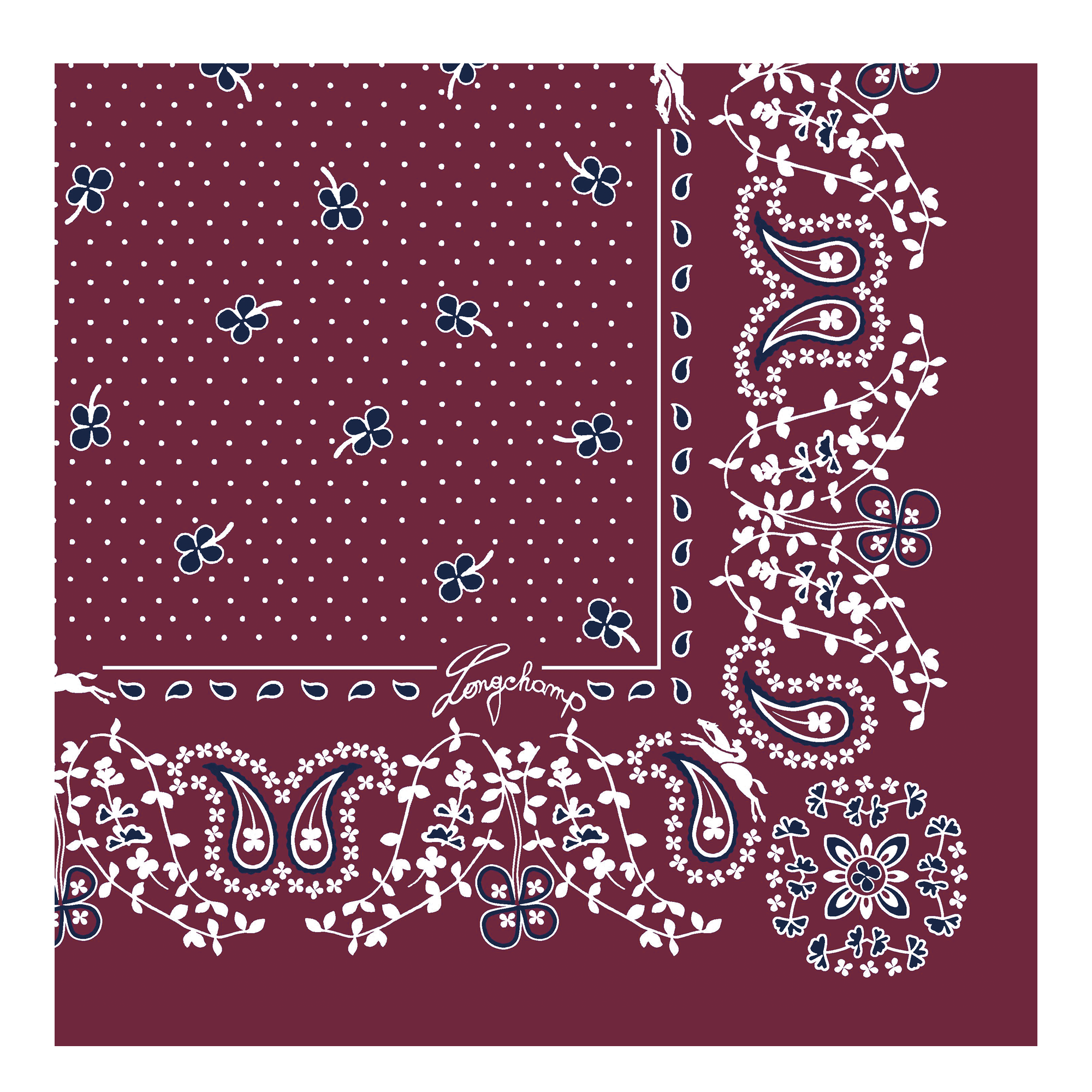 Foulard en soie français 50